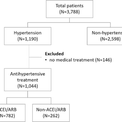 Study flow diagram. ACEI, angiotensin-converting enzyme inhibitors;... | Download Scientific Diagram