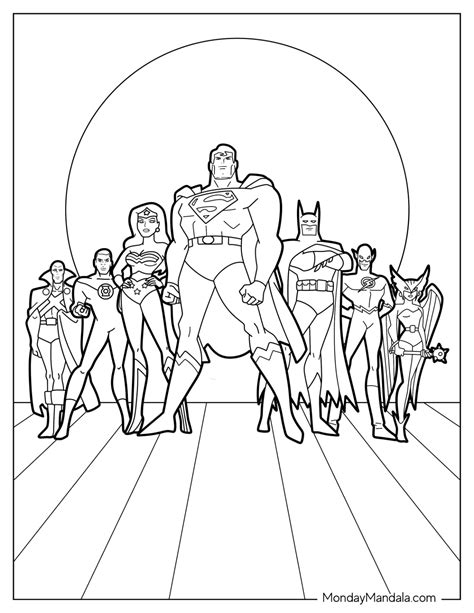 22 Justice League Coloring Pages (Free PDF Printables)