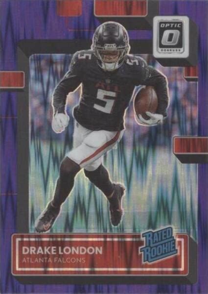 2022 Panini Donruss Optic Rated Rookie Purple Shock Prizm 207 Drake