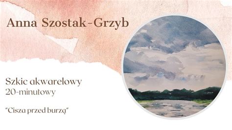 2 szkic akwarelowy Cisza przed burzą akwarela Sennelier watercolor