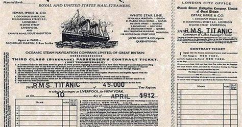 The Real Boarding Pass for RMS Titanic, 1912 ~ Vintage Everyday