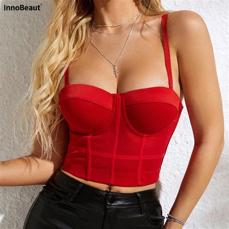 Innobeaut Fashion Mesh Push Up Bralet Women S Corset Bustier Bra Sexy