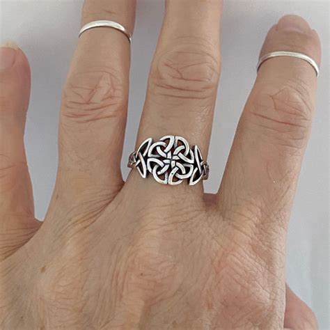 Celtic Knot Ring Etsy