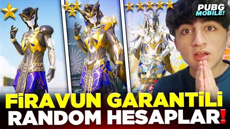 FİRAVUN GARANTİLİ RANDOM İZLEYİCİ HESAPLARINA GİRDİM PUBG Mobile