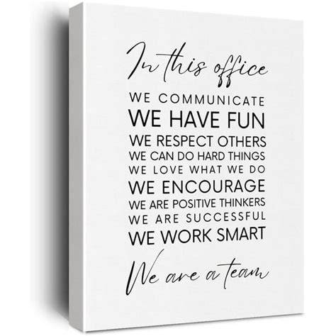 Axxposters Positive Canvas Wall Art Framed Therapy Office Decor Mental