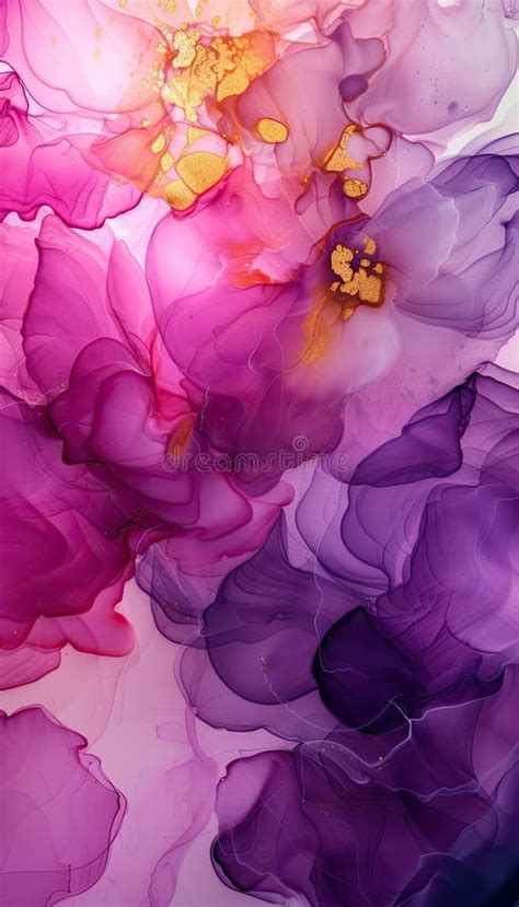 Amazing Floral Art Background Natural Luxury Abstract Fluid Art