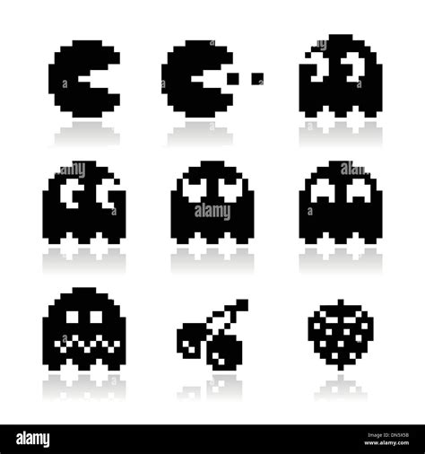 Pacman 8 Bit Svg