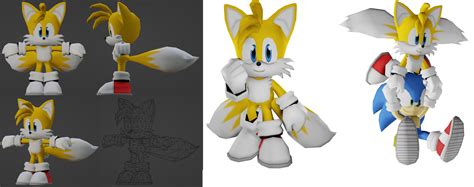 The Sonic Forces Tails Model But Smaller Made In Blender Milesprower