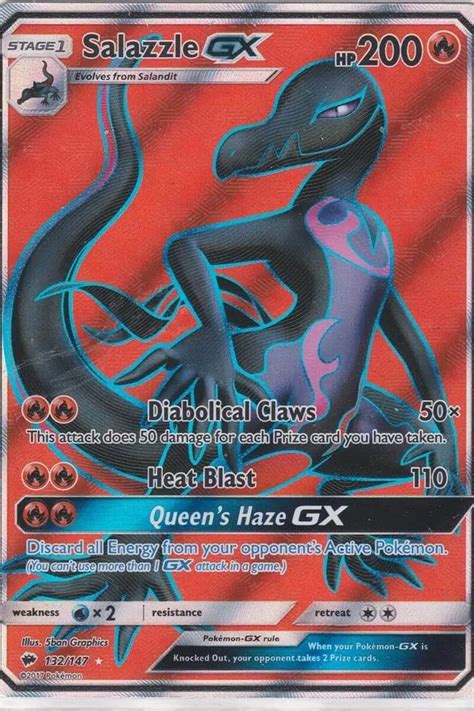 Salazzle Gx Full Art Pocket Monster