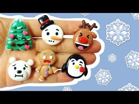 Emoji Winter Invierno Polymer Clay Tutorial Manualidades Kawaii