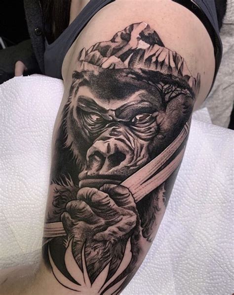 190 Magnificent Gorilla Tattoo Designs With Meanings 2022