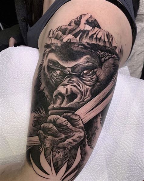 Magnificent Gorilla Tattoo Designs With Meanings