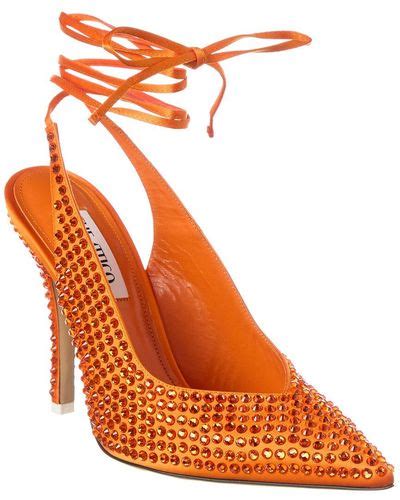 Orange The Attico Heels For Women Lyst