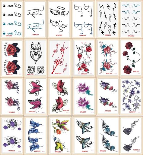 20 Models Lot Tattoo Sex Products Temporary Tattoo For Man And Woman