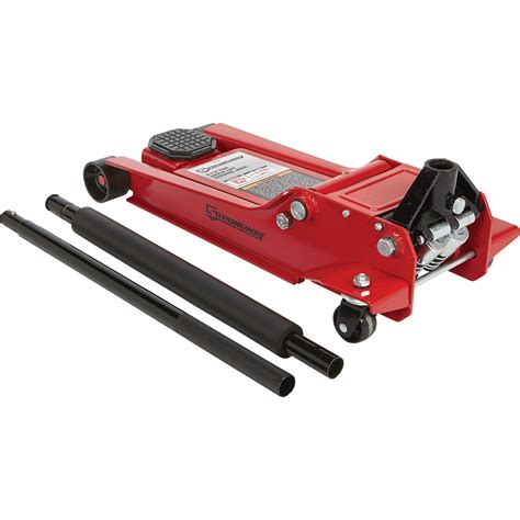 Strongway Ton Hydraulic Quick Lift Low Profile Service Floor Jack