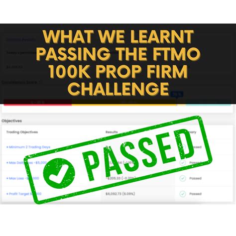 We Passed The 100k FTMO Prop Firm Trial What We Learnt GoMicks