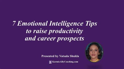 Emotional Intelligence And Productivity Karmic Ally Coaching