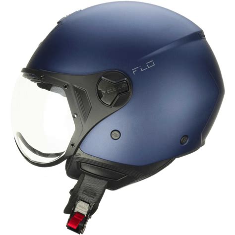 Casco Moto Jet Cgm A Flo Mono Blu Opaco Visiera Sagomata Vendita