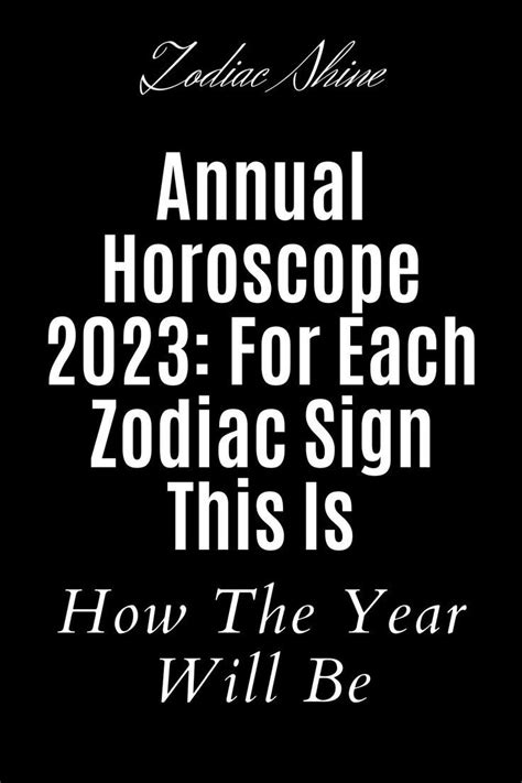 Annual Horoscope 2023: For Each Zodiac Sign This Is How The Year Will ...