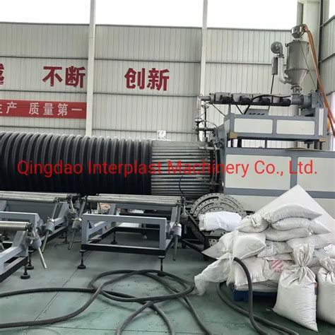 Plastic Hdpe Inner Rib Reinforced Spiral Drainage Pipe Making Machine