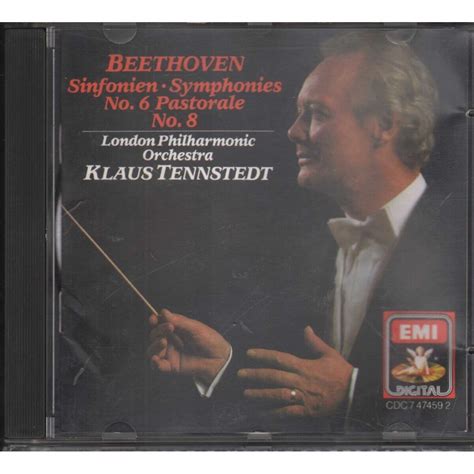 Beethoven Tennstedt CD Sinfonien Symphonies No 6 Pastoral No 8