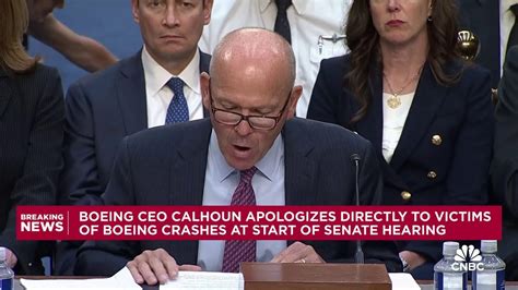 Boeing CEO Dave Calhoun Apologizes To Families Of Crash Victims YouTube