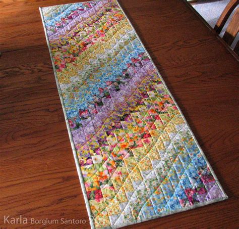 Quilting Board Quilted Table Runners Patterns Bargello Quilt Quilts