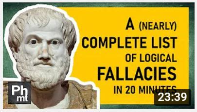 A More Or Less Full List Of Logical Fallacies Philosophymt