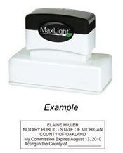 Notary Stamp Michigan Pre Inked Notary Stamp