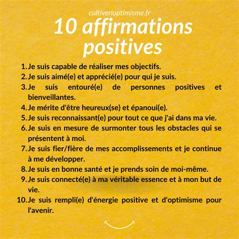 Affirmations Positives Pour Une Vie Plus Panouie Cultivons L