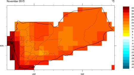 Monthly Climate Data for Yemen : November 2015 | mawredh2o.org