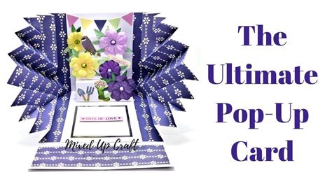 The Ultimate Pop Up Card Explosion Pop Up Card Youtube Fun Fold