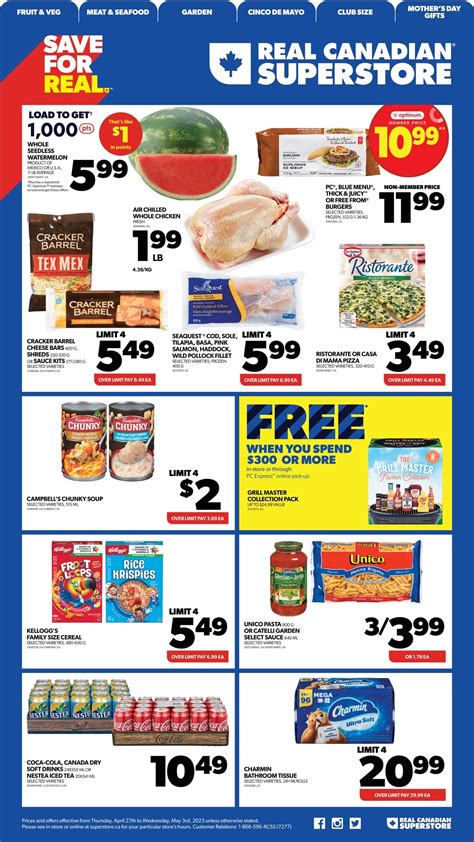 Real Canadian Superstore West Flyer April To May