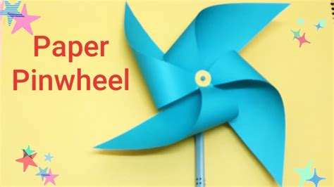 How To Make A Paper Windmill Step By Step