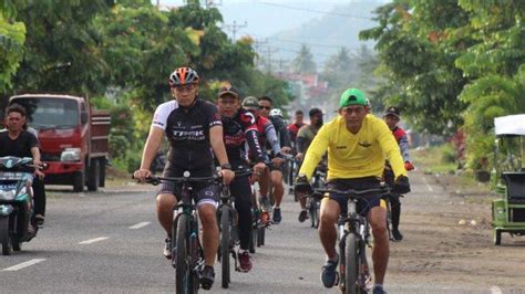 Jaga Kebugaran Batalyon Armed 19 105 Tarik Bogani Gelar Fun Bike