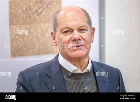 Potsdam Germany Rd Feb Chancellor Olaf Scholz Spd Stands