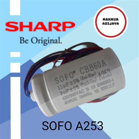 Jual Capasitor Mesin Cuci Sharp 2 Tabung Original 11 3 Uf Epcos A209