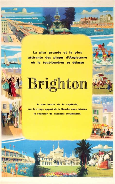 Original Vintage Posters Travel Posters Brighton Southby Bramwell