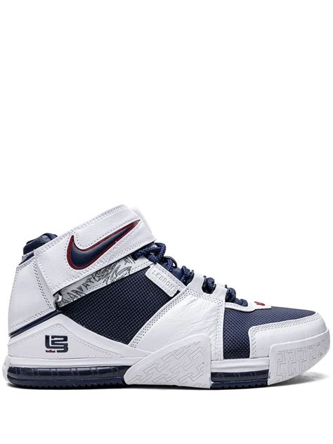 Nike Lebron Zoom 2 Usa Sneakers White Farfetch Ao