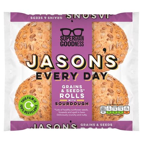 Jason S Grains And Seeds Rolls Ocado