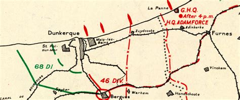 Dunkirk 28 May 1940 Battle Map – Battle Archives