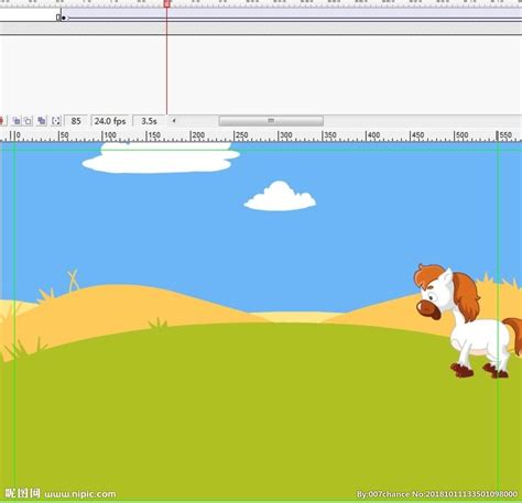 马儿经过草地8秒动画动画素材flash动画多媒体图库昵图网