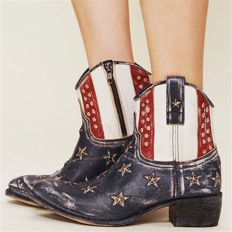 Sendra American Flag Cowboy Ankle Boots - Gem