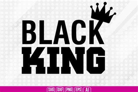 Black King Svg Graphic By TeeKing124 Creative Fabrica