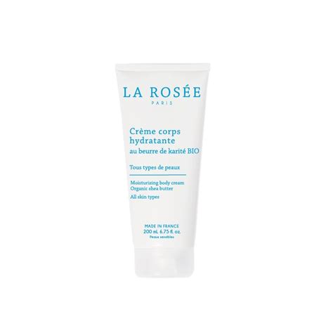 LA ROSEE Crème Corps Hydratante au Beurre de Karité Bio 200ML