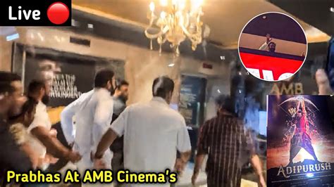 Prabhas At AMB Cinemas Hyderabad For Lunching Adipurush 3D Trailer