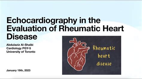 Echocardiographic Assessment Of Rheumatic Heart Disease Youtube