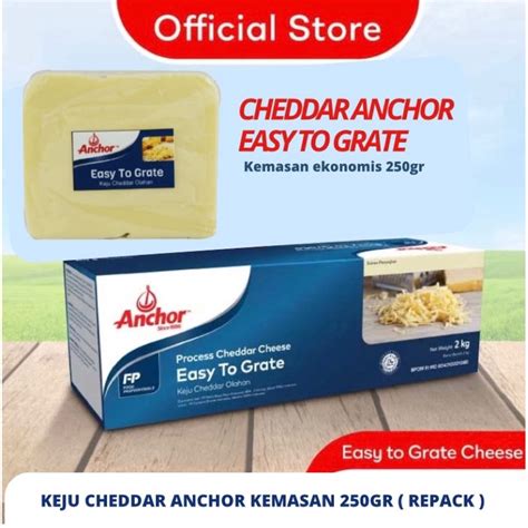 Jual Keju Cheddar Anchor 250gr Keju Cheddar Anchor Easy To Grate 250gr