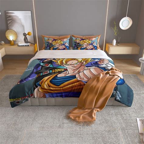 Dragon Ball Z Cell Saga Super Saiyan Gohan Trunk Goku Vegeta Bed