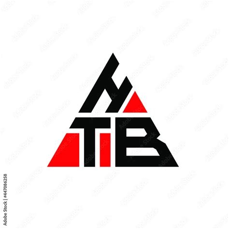 HTB triangle letter logo design with triangle shape. HTB triangle logo design monogram. HTB ...